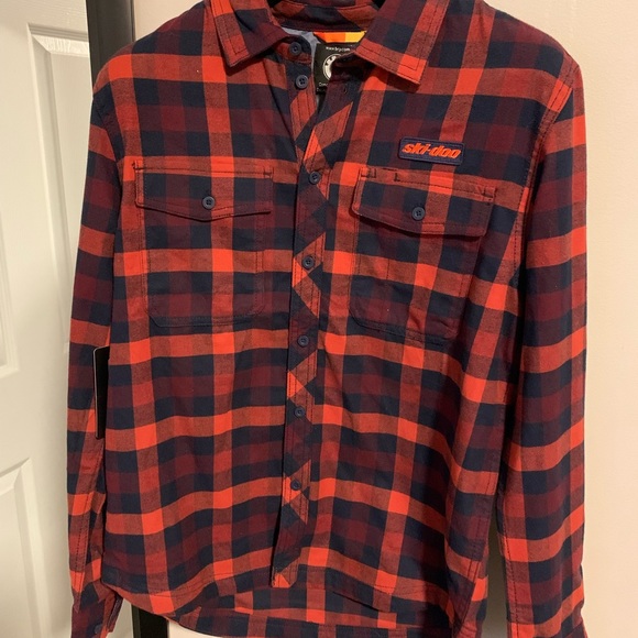 Skidoo Button down Plaid Shirt - Picture 1 of 3